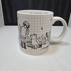 Zrike Disney Winnie the Pooh Sketchbook Pattern Ceramic 18oz Coffee Mug